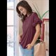 thumbnail image 5 of Tops de Corta para Mujer, Color Rojo Oscuro, Talla M, 5 of 9