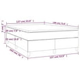 thumbnail image 4 of vidaXL Box Spring Bed with Mattress Black 137x190 cm Faux Leather, 4 of 5