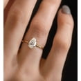 thumbnail image 2 of Jewelerix Moissanite Diamond Engagement Ring 14K Gold Pear Cut Ring 1.25 CT Forever one Her Birthday Gift Ring, 2 of 4