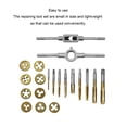 thumbnail image 1 of Ruiboury 20 Pieces/Set Taps Screw Thread Steel Twisted Spanner Plating Hand Tools Multi-purpose Maintenance Hardware Accessory Gold, 1 of 4