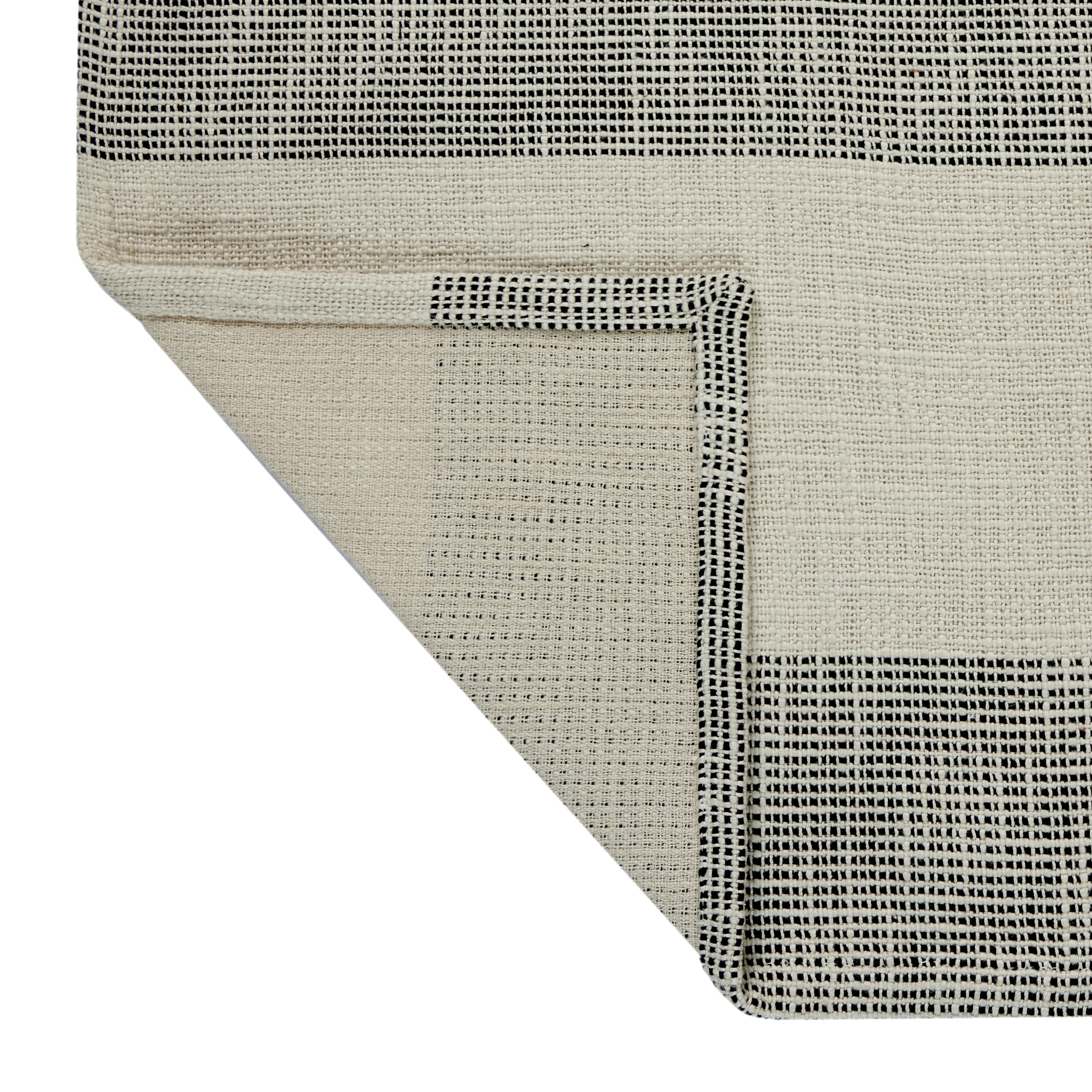 (2 pack) Better Homes & Gardens Jett Stripe Cotton Woven Table Runner - Black and White - 14" x 90"