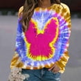 thumbnail image 2 of Fashion Women Easter Printed Round Neck Long Sleeve T-Shirt Printing Sweatshirt Blouse Tops, 2 of 5