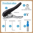 thumbnail image 2 of Single Hole Punch 3/8 Inch Adjustable Hole Puncher Edge Banding Punching Pliers PVC Hole Pliers Edge Puncher Plier for DIY Craft Projects Edge Banding(10mm) Gray, 2 of 6