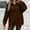 Brown, variant on DAFPZW Women Quarter Button Up Collar Sweatshirt Oversized Long Sleeve Tops Fall Fashion Pullover Winter Shirts