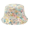 thumbnail image 1 of Sombreros Sombrero de protección solar para mujer Sombrero de pescador de algodón con estampado de flores de doble cara Sombrero usable para exteriores Sombrero de mujer, 1 of 1