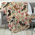 thumbnail image 4 of Dog Blanket, Dachshund Blanket, Dachshund Gifts for Women, Wiener Dog Gifts for Girl, Weiner Dog Blanket for Women, Just A Girl Who Love Dachshunds, Dachshund Blanket, 39.4in * 51.2in, 4 of 8