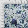thumbnail image 2 of oneOone Polyester Spandex Dark Blue Fabric Floral Sewing Craft Projects Fabric Prints By Yard 56 Inch Wide-XO, 2 of 6