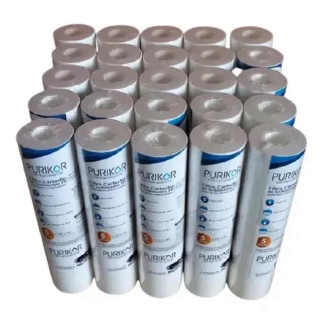 25 Cartuchos Sedimentos Polispun de 10 Micras