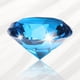 thumbnail image 4 of Pesa de papel de cristal claro en forma de diamante, 60 mm (2.4") diamante artificial para regalos de cumpleaños, fiestas y bodas (azul), 4 of 7