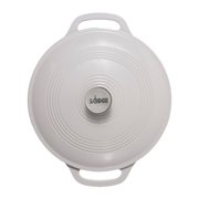Lodge Cast Iron 3.6 Quart Enameled Covered Casserole Oyster