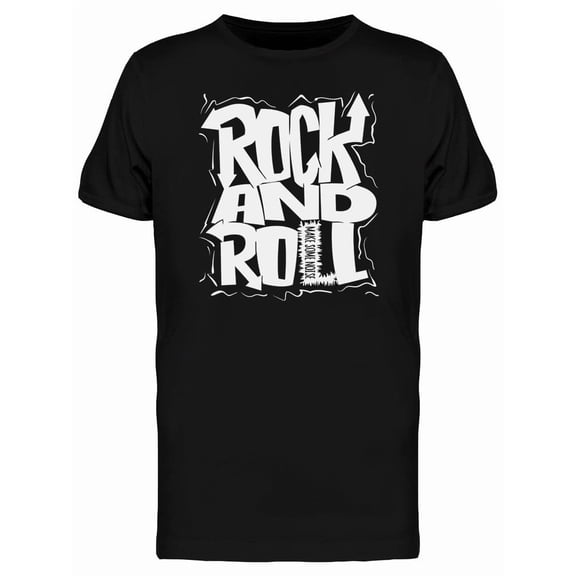 Noisy Rock And Roll Graphic Tee Men's -Image by Shutterstock