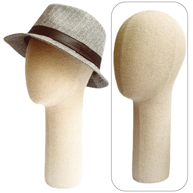Mannequin de Lin Chapeau Lunettes Afficher Stand Modèle Élégant Apparence Longue Option 2-Long Style