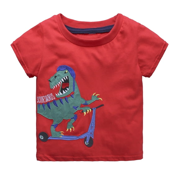 Utlike Boys T-Shirt Toddler Kids Car Cartoon Prints Loose Tops Soft Short Sleeve T-Shirt Tee Tops Clothes Size 4 Years-5 Years
