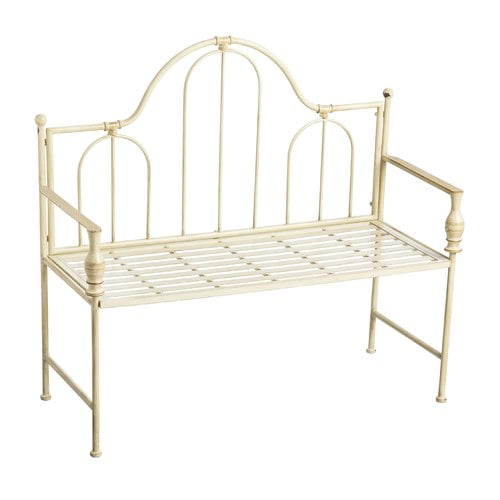 Ophelia Co Artic Headboard Design Metal Garden Bench