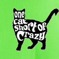 thumbnail image 3 of CafePress - One Cat Short Of Crazy Light T Shirt - Light T-Shirt - CP, 3 of 4