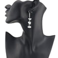 thumbnail image 2 of Pendientes de cristal Qarigey para mujer amarillo, 2 of 6