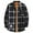Black, variant on Men's Sherpa Lined Flannel Shirt Jacket, Soft Long Sleeve Rugged Plaid Button up Jacket