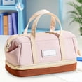 thumbnail image 2 of Hyknon Large Capacity Pencil Case Double-Layer Waterproof Pencil Pouch with Handle Zipper Preppy Canvas Stationery Storage Bag for Makeup Marker Classroom Office College Organization, 2 of 6