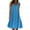 Blue, variant on VUPSGEZ Tight Summer Dress For Women Women Casual Print Sleeveless Loose Plus Size Beach Summedress Ladies A Line Summer Dress(Blue,XXXL)