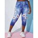 thumbnail image 3 of Talla grande Daisy 3D Print Cult Getgings Rosegal Leggings de talla grande, 3 of 5