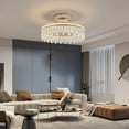 thumbnail image 2 of Miumaeov Modern Ceiling Fan Light LED Dimmable Flush Mount Lamp 6-Speed Ceiling Fan Lamp, 2 of 10