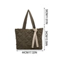 thumbnail image 3 of YiJuHui Quilted Down Shoulder Bag for Women, Large Capacity Tote Bag, Lightweight Nylon Work Purse, Commuter Laptop Bag, Casual Everyday Shoulder Bag with Zipper Pocket, 3 of 6