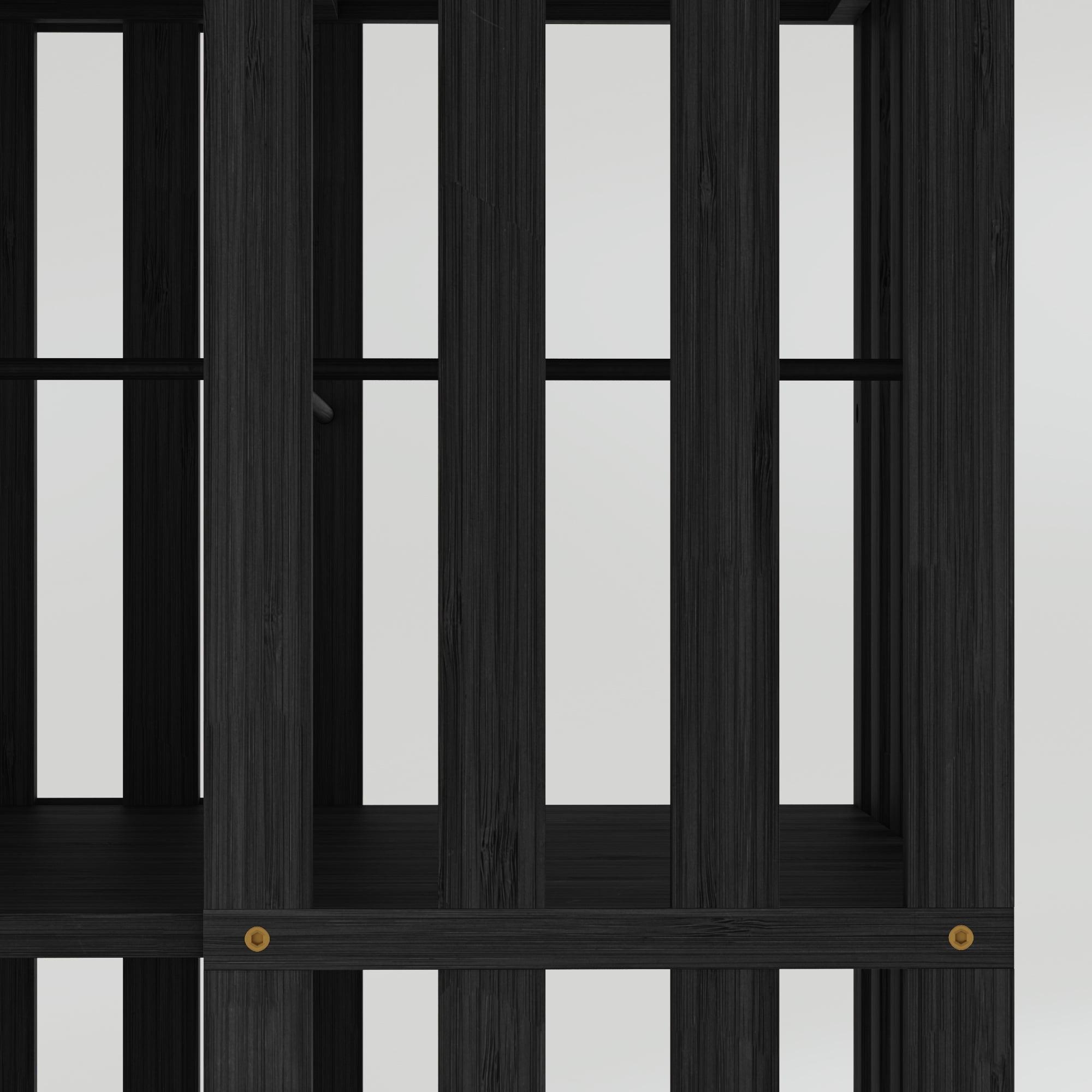 Yowos Bookcase, 4 Tier Rotating Bamboo Bookshelf 360° Spinning, Black