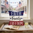 thumbnail image 5 of Nkmbld 4th of July Throw Pillow Cover, 18 x 18 Inch Red White Blue Independence Day Patriotic Throw Pillow Case for Sofa Couch Bed Home Outdoor, 5 of 8