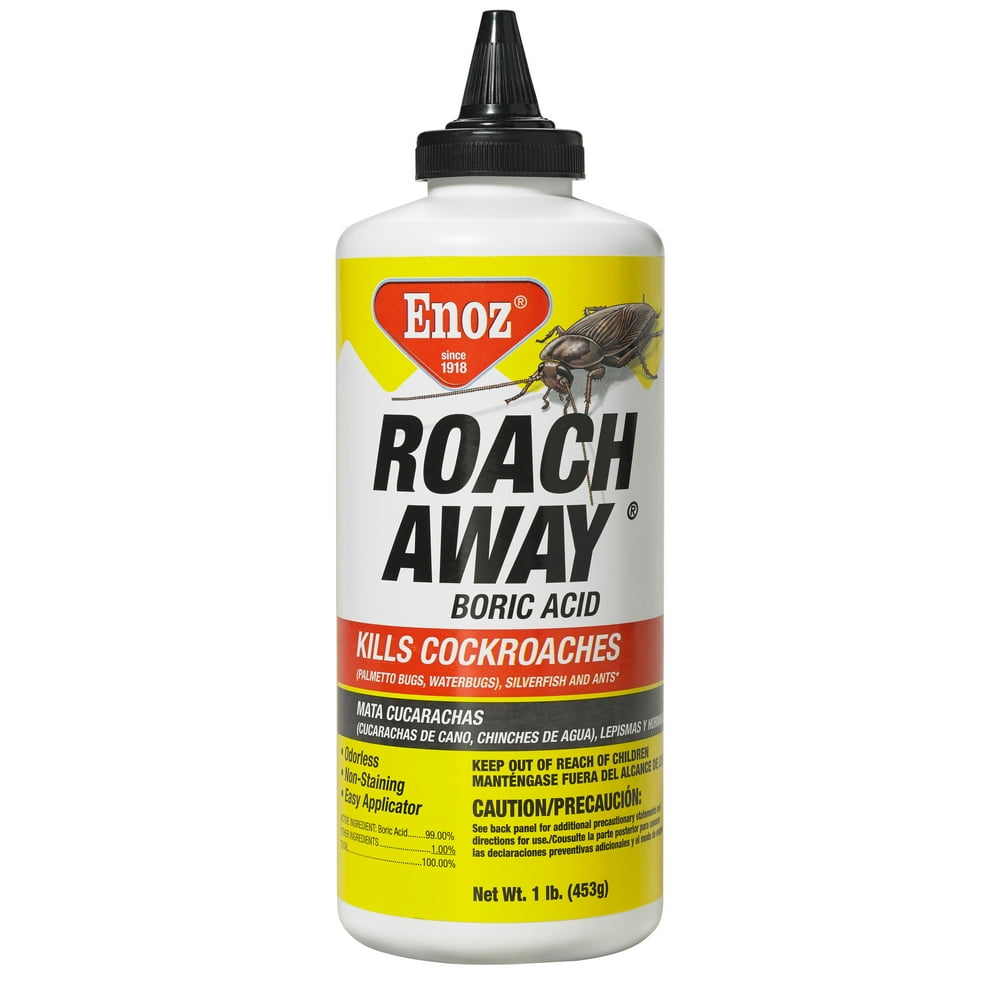 Acide Borique Cafard Pomme De Terre Enoz Roach Away Boric Acid Powder Cockroach Killer, 1 Lb - Walmart.com