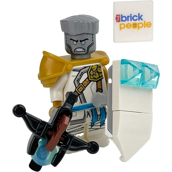 LEGO Ninjago Zane with Bowcaster and Shield Interlocking Block Building Set