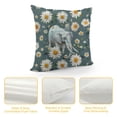 thumbnail image 4 of Pratyus Elephant Square Pillow Cover Case Short Plush Sofa Bed Cushion Outdoor Decoration 1PC 22x22in, 4 of 5