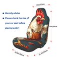 thumbnail image 3 of Wukai Chef Chicken With Beer Bottles Full Set Car Seat Covers with Soft Padding Universal Auto Front Seats Protector and Cushion Mat, 3 of 5