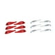 thumbnail image 4 of Sidaley Pegatina de luz trasera de coche de 6 piezas, parachoques de luz trasera Exterior, modificación de repuesto autoadhesiva, Protector de tira de Automoción decorativa y accesorios Rojo Sidaley VI018263-01B, 4 of 6