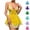 Yellow, variant on uublik Sleepwear Sets For Women Valentine's Day Bodysuit V Neck Nightgown Nightwear Sleepwear Light Blue
