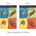 thumbnail image 4 of Magnolia Gardens M011059 13 x 18 in. Double Applique Louisiana Four Seasons Polyester Garden Flag, 4 of 6