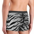thumbnail image 6 of Novelty Gray Tiger Printed Boxers Shorts Panties Male Underpants Stretch Tropical Wild Animal Briefs Underwear, 6 of 7