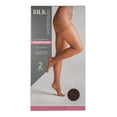 thumbnail image 2 of Silk Impressions Women's Sheer Support Pantyhose, 40 Denier Sheer, 2-Pack, Sizes S-3XL, 2 of 4