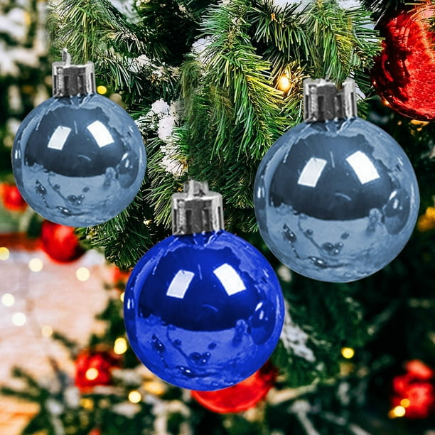 Fiudx Bola Navideña, Adorno de Árbol de Perla Brillante, Bola Decorativa de Pvc Duradera, Decoración Festiva, Uso En Casa o En La Oficina, Segura para Niños, Elegante Tema de Fiesta, Juego de 16 Piez