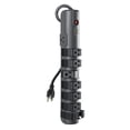 thumbnail image 3 of Belkin Power Strip Surge Protector with 8 Rotating AC Outlets - 6 ft Long Flat Pivot Plug - Heavy Duty Extension Cord for Home, Office, Travel, Computer Desktop & Phone Charging Brick (2,160 Joules), 3 of 4