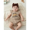thumbnail image 5 of BemeyourBBs Newborn Baby Girl My Rolls Are Homemade Outfit Bread Embroidery Plaid Flying Sleeve Romper Headband, 5 of 9