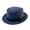 Navy, variant on MEICHEN Fedora Hats for Women Bavarian Costume Hat With Feather Solid Color Panama Hat Plain Hat Black
