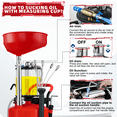 thumbnail image 3 of Fluid Extractor with 18.36 Gallon Tank,Oil Extractor Pump with Measuring Cup & Catch Pan,Oil Pump Extractor with Wheels Height-adjustable from 52.4" to 61.4",Oil Discharge Speed 3.5L/Min, 3 of 7