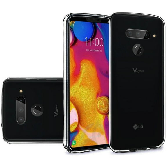 GSA Slim Flexible Candy Case for LG V40 ThinQ - Black