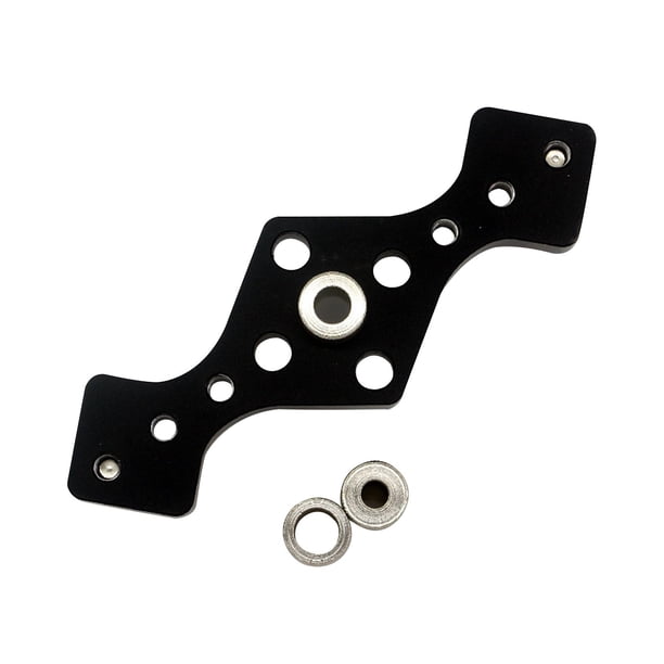 Kit de plantilla para agujeros de bolsillo verticales, herramientas para carpintería, localizador de agujeros de madera para bricolaje Negro