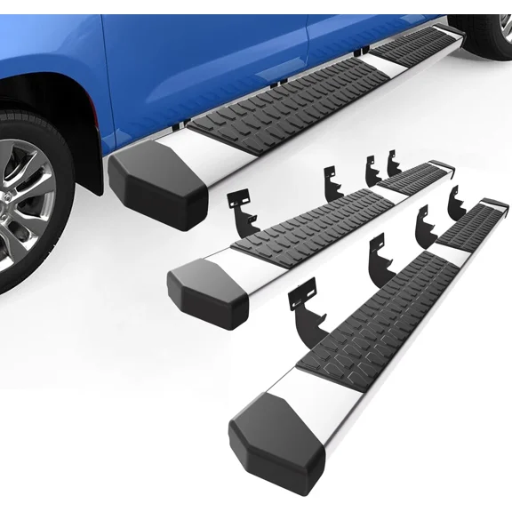 6" Running Boards for 2009-2018 Dodge Ram 1500,2010-2024 Ram 2500 3500 Crew Cab, Stainless Steel Side Steps