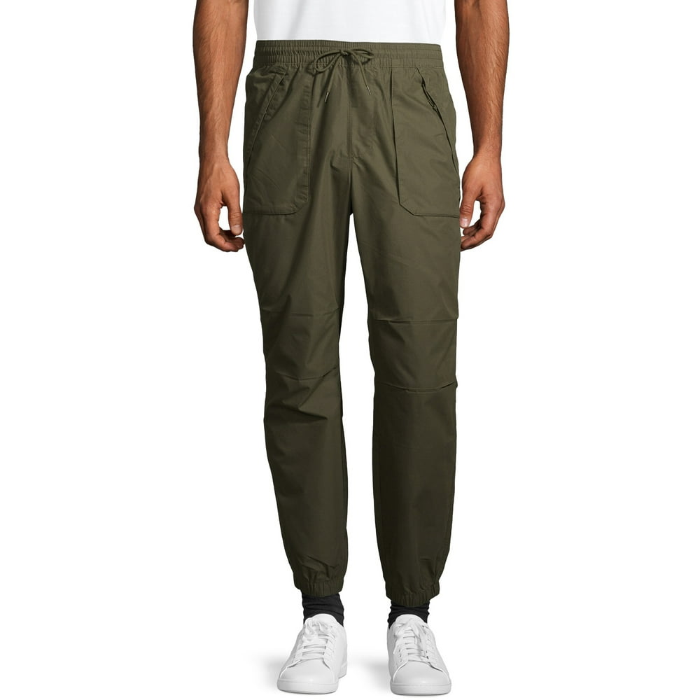 no boundaries men's woven jogger shorts
