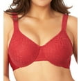 thumbnail image 2 of Women's Plus Lace Sheer Leaves Underwire Minimizer Bra, Style 35519, 2 of 4