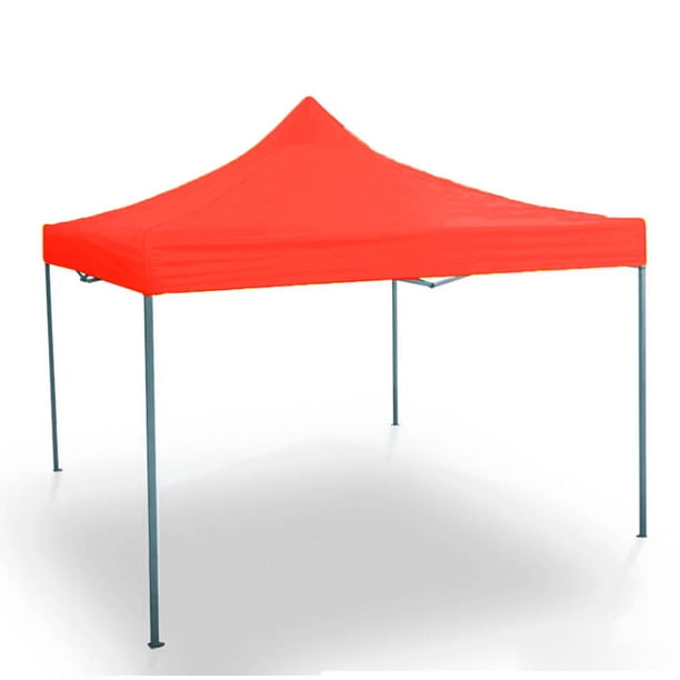 Toldo plegable ilios innova acero reforzado 3x3 naranja