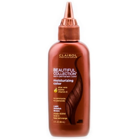Clairol  Professional Beautiful Collection Semi-permanent Hair Color, B09W Light Reddish Brown,  3