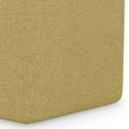 thumbnail image 5 of Simpli Home Brock 16 inch Wide Contemporary Irregular Footstool in Dijon Yellow Linen Look Fabric, 5 of 10